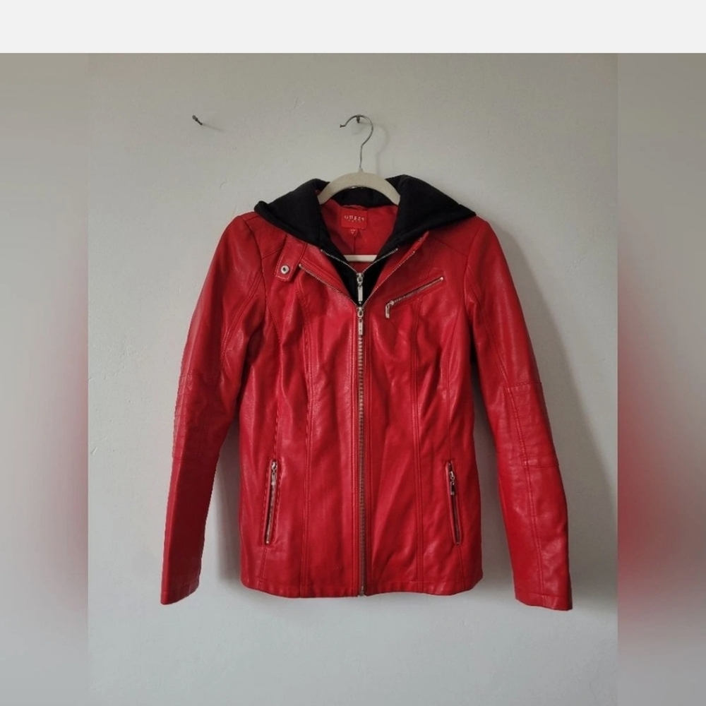 GUESS Leather Jacket - Picture 5 of 9